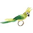 Kim Seybert Parakeet Napkin Rings, Green, Set of 4 | Amazon (US)