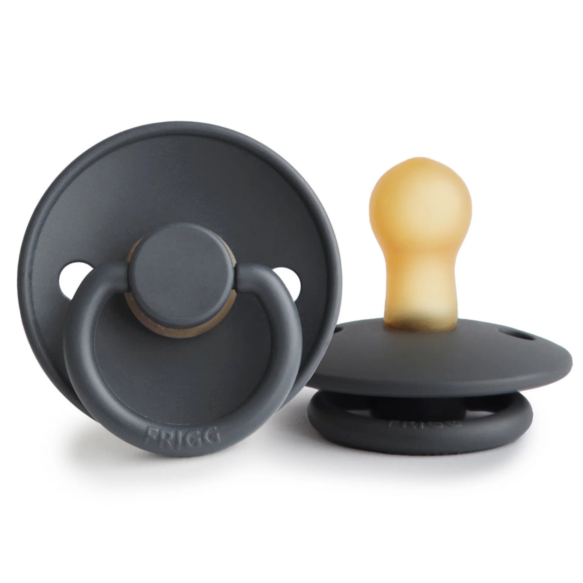 Natural Rubber Pacifier, Graphite | SpearmintLOVE