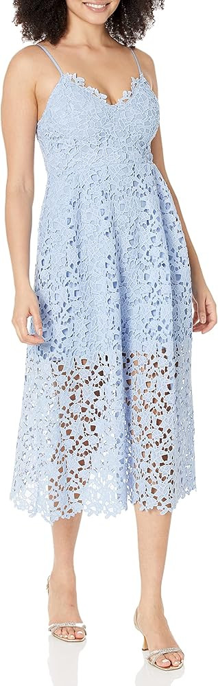 ASTR the label Women's Sleeveless Lace Fit & Flare Midi Dress | Amazon (US)