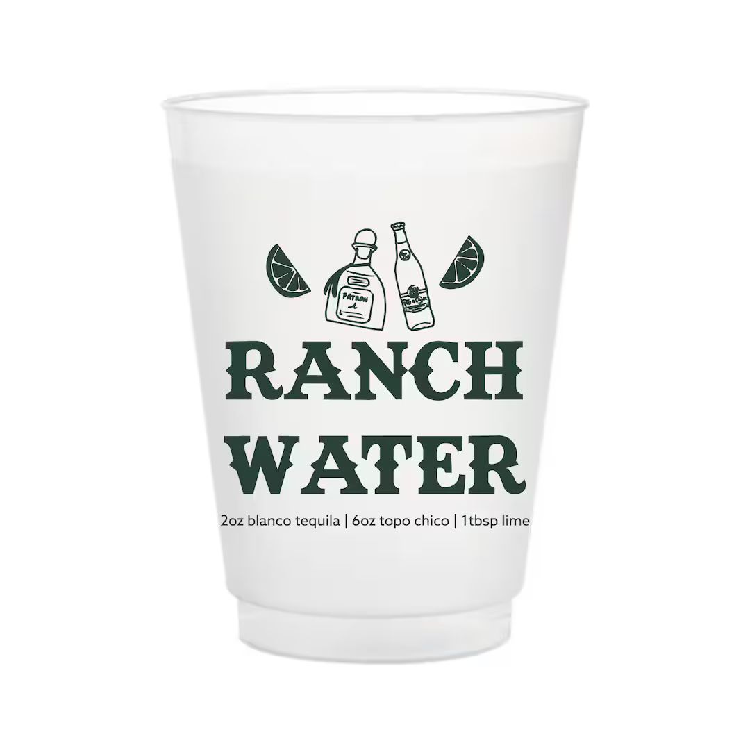 Ranch Water Cups: Pack of 6 | Etsy (US)