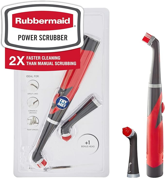 Rubbermaid Reveal Power Scrubber with Multi-Purpose & Grout Head, Cordless Electric Battery Power... | Amazon (US)