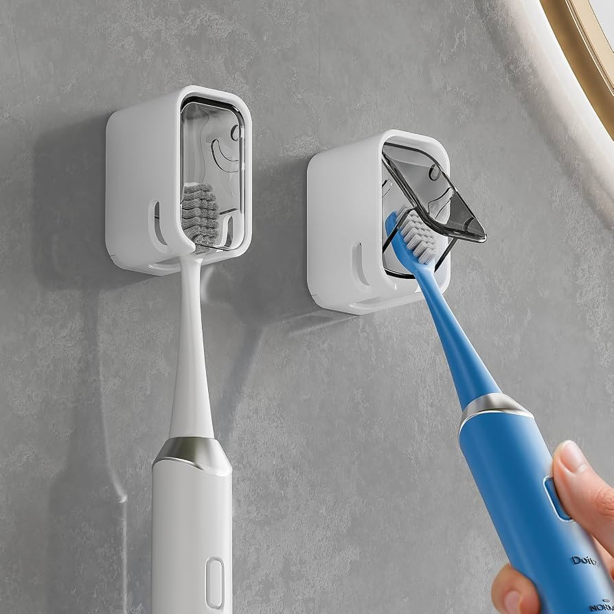 Toothbrush Holders for Bathroom\u3010Innovation Single Slot Design\u3011 2PCS Toothbrush Holder W... | Amazon (US)
