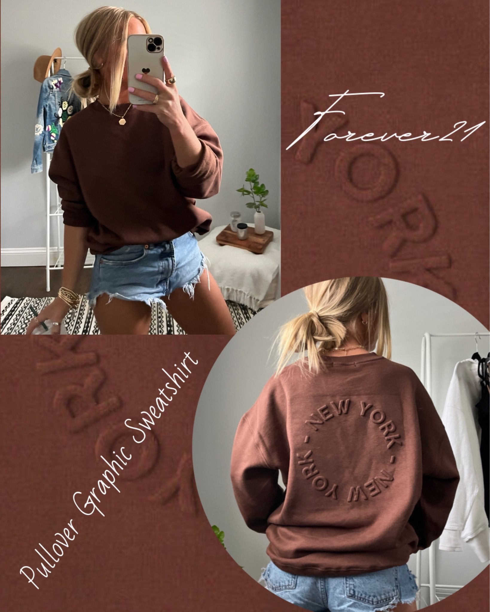 Bring on the fall sweatshirts 🤎
•
Forever21 New York Graphic Fleece Pullover Sweatshirt - $22 
•
Forever21 Bangle Bracelet Set - $8 
•
Amazon Gold Bead Bracelet 14K Gold Plated Bead Ball Elastic Bracelet - $16
•
Layered Gold Initial Necklaces Chunky 14K Gold Plated Paperclip Chain - $

#LTKsalealert #LTKunder50 #LTKstyletip