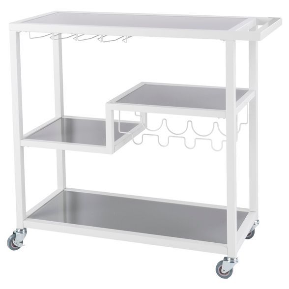 Zephs Bar Cart With Smoked Mirror - Holly & Martin | Target