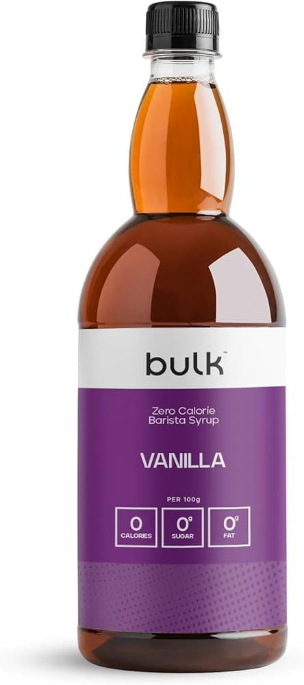 Bulk Zero Calorie Barista Syrup, Vanilla, 1 Litre, Perfect for Protein Shakes, Coffee, Tea, Desse... | Amazon (UK)