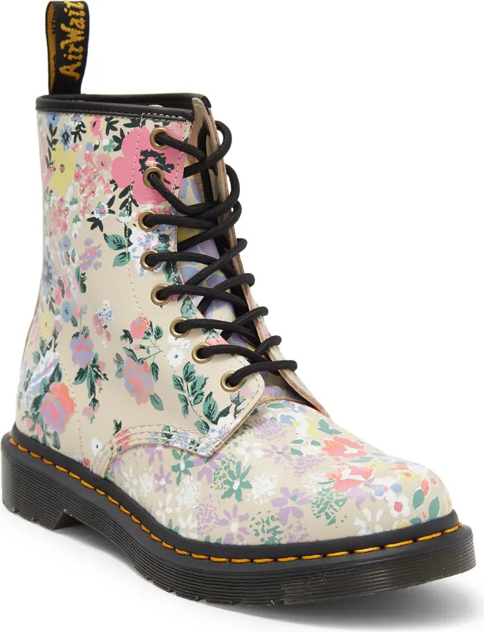 1460 Floral Lace-Up Boot (Women) | Nordstrom
