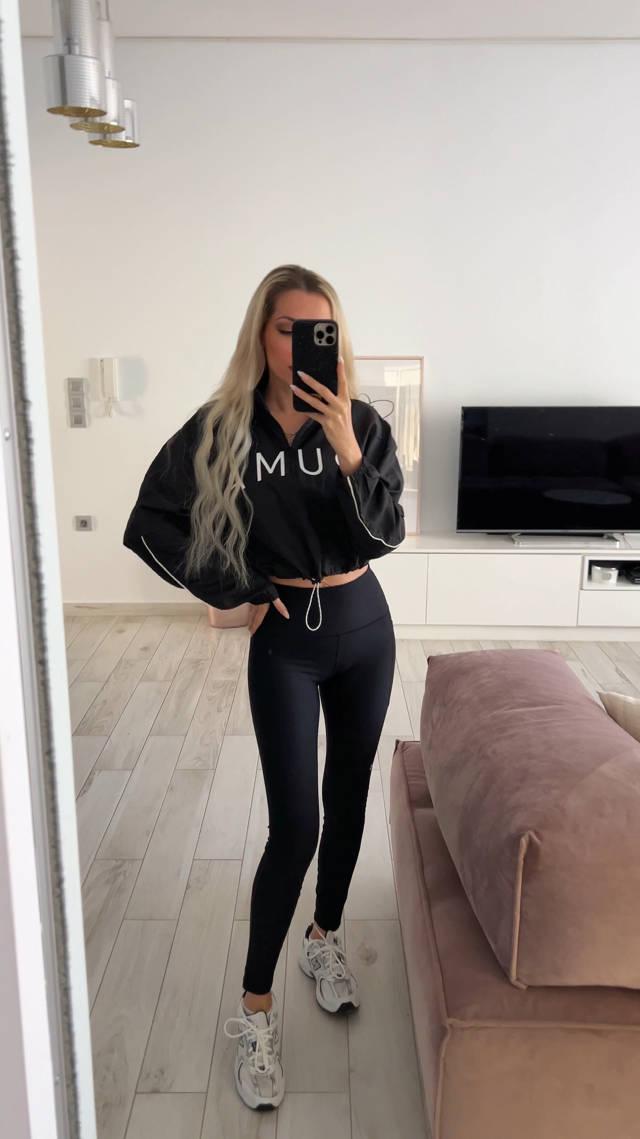 Starting the day strong in my go-to workout outfit! 
This sleek PUMA black blouse brings both comfort and style, perfect for transitioning from gym sessions to errands. 
Paired with the New Balance 530 sneakers—the ideal combo of support and retro vibes, keeping my feet comfy and looking fresh. 
And of course, the reliable Under Armour leggings are a must for any active day. Whether I’m lifting, stretching, or heading out for a walk, this fit has me covered from head to toe! 

Shop the look below! 🖤👟 #ActivewearEssentials #FitnessStyle #LTKfit

#LTKFitness #LTKVideo #LTKSeasonal