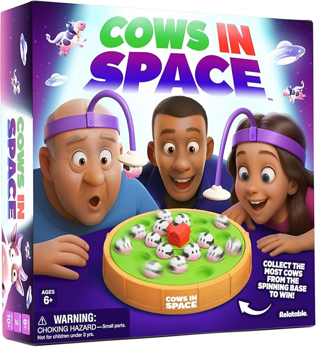 Cows in Space, 2026 Toy of The Year Finalist Game by Relatable, Hilarious Kid-Friendly Space Game... | Amazon (US)