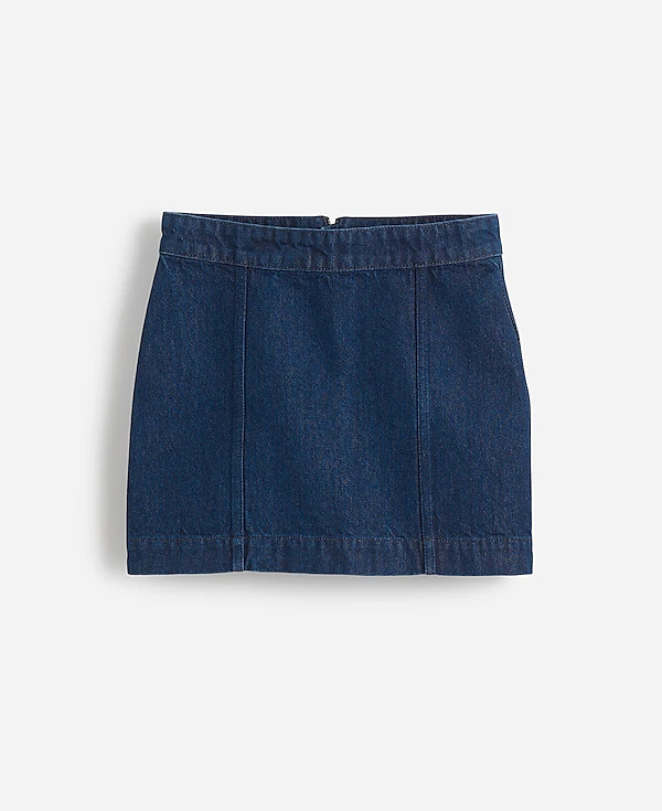 Denim Seamed Mini Skirt in Maytown Wash | Madewell