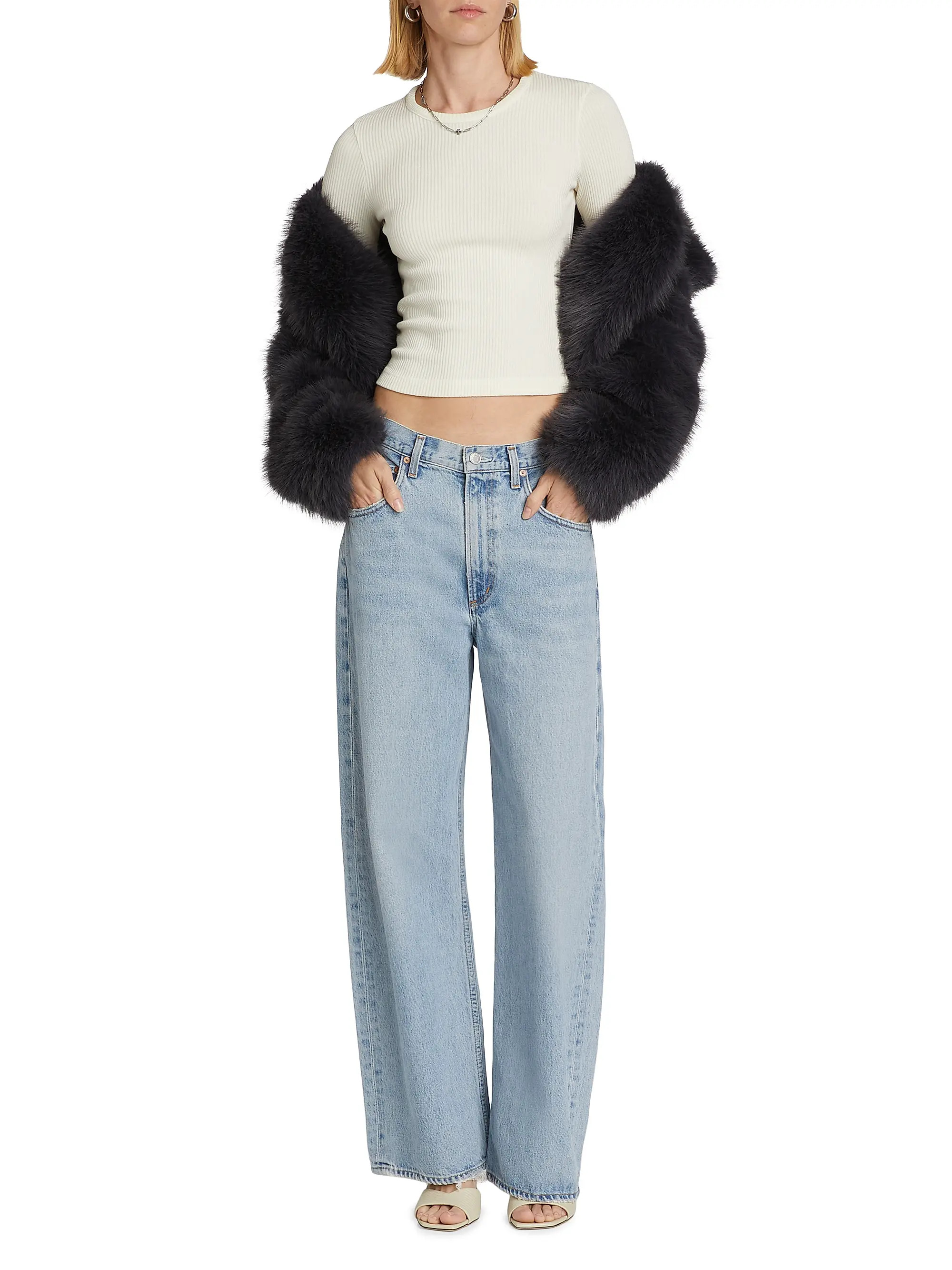 Low Curve Mid-Rise Jeans | Saks Fifth Avenue