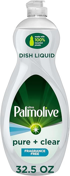 Palmolive Ultra Dishwashing Liquid Dish Soap, Pure + Clear Fragrance Free - 32.5 Fluid Ounce (Pac... | Amazon (US)