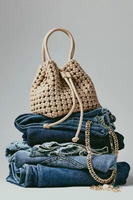 Knotted Mini Bucket Bag | Anthropologie (US)