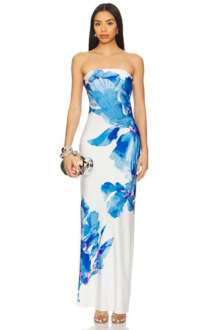 ROCOCO SAND x REVOLVE Maxi Dress in Blue from Revolve.com | Revolve Clothing (Global)