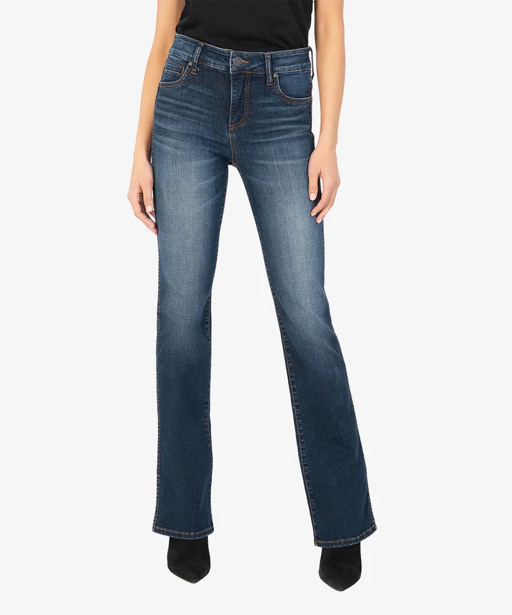 Natalie High Rise Fab Ab Bootcut (Monument Wash) - Kut from the Kloth | Kut From Kloth