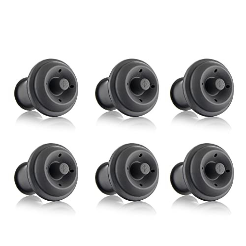 Vacu Vin Wine Saver Vacuum Stoppers Set of 6 – Grey | Amazon (US)