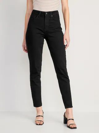 High-Waisted OG Straight Black Jeans for Women | Old Navy (CA)