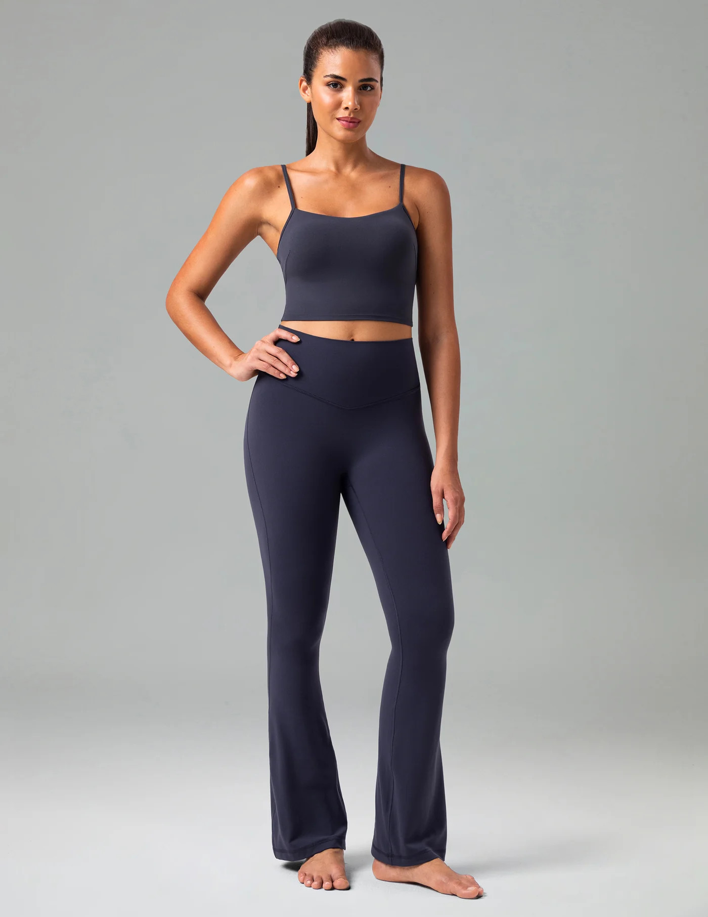 Dreamlux High Waisted No Front Seam Flare Legging 29.5" | Colorfulkoala