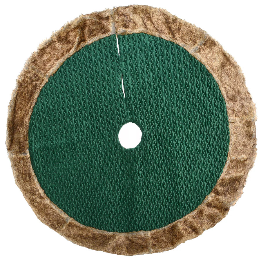 52 in. Rural Homestead Collection Quilted Tree Skirt | National Tree Company