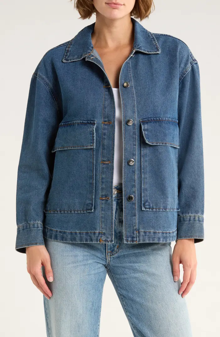 Vigoss Oversize Denim Shacket | Nordstromrack | Nordstrom Rack