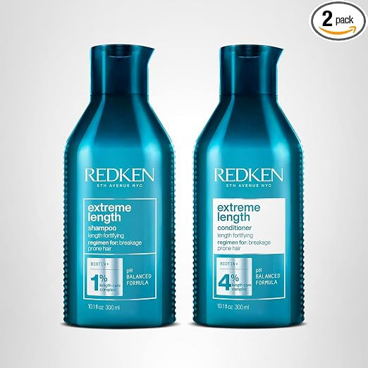 Redken Extreme Length Biotin Shampoo & Conditioner Set For Longer Hair – Promotes Healthy Hair ... | Amazon (US)