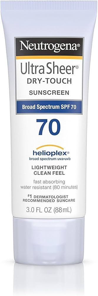Neutrogena Ultra Sheer Dry-Touch Water Resistant and Non-Greasy Sunscreen Lotion with Broad Spect... | Amazon (US)