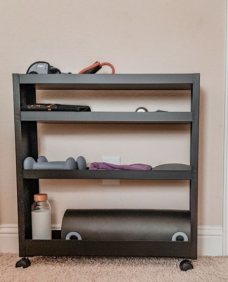 Temple Street Slim Rolling Cart. Perfect for fitness and exercise gear storage.

#LTKActive #LTKFitness #LTKHome