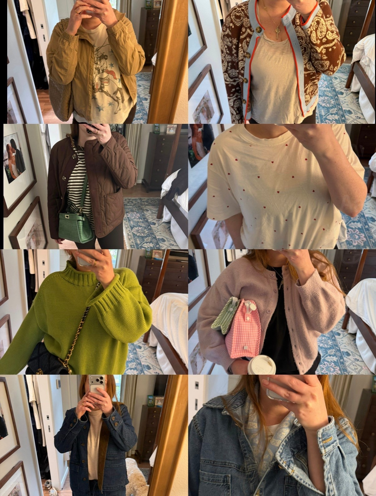 Recent carpool looks!! Trying to elevate a basic T-shirt and leggings with a jacket, colorful sweater or accessory 

Postpartum outfit ideas 
Postpartum journey 
Mom ootd
Mom life

#LTKootd #LTKdayinmylife #LTKmomlife