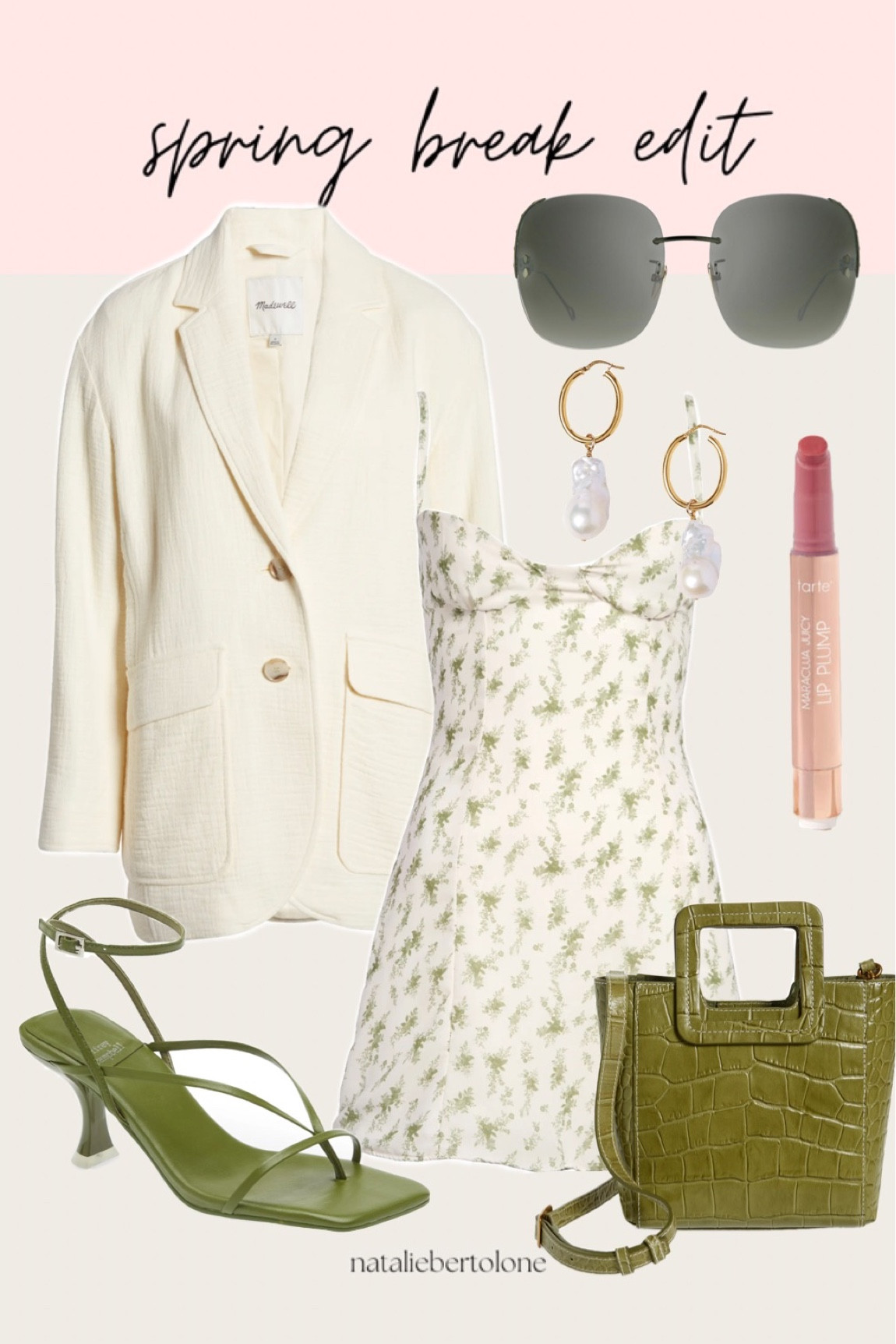 spring break outfit ide! linen blazer. mini dress  

#LTKunder100 #LTKstyletip #LTKSeasonal