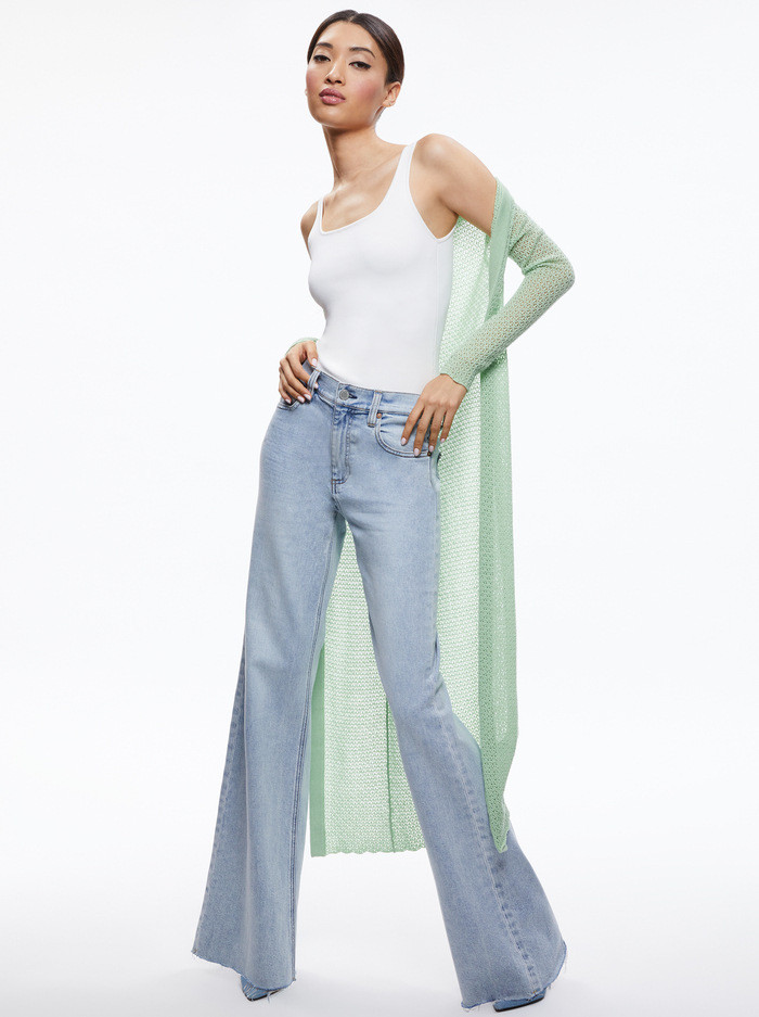 ALAIR POINTELLE SWEATER DUSTER | Alice + Olivia