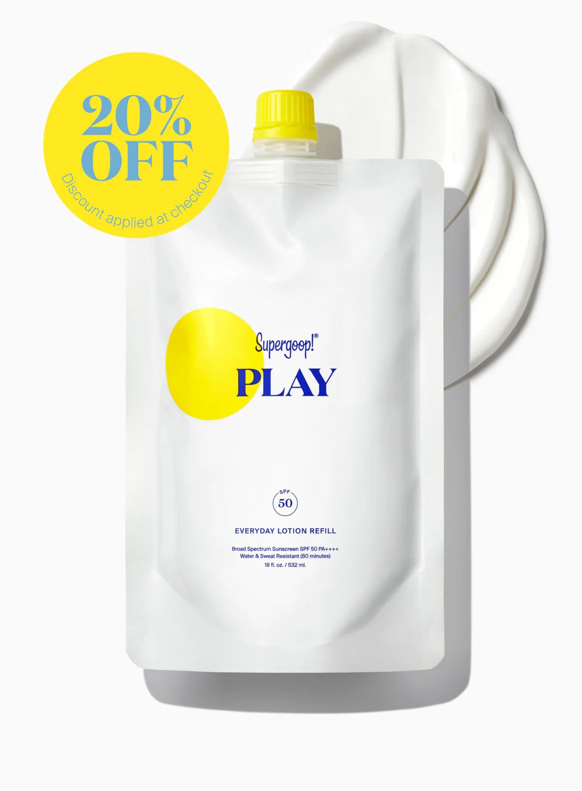 PLAY Everyday Lotion SPF 50 Pump Refill Pouch | Supergoop