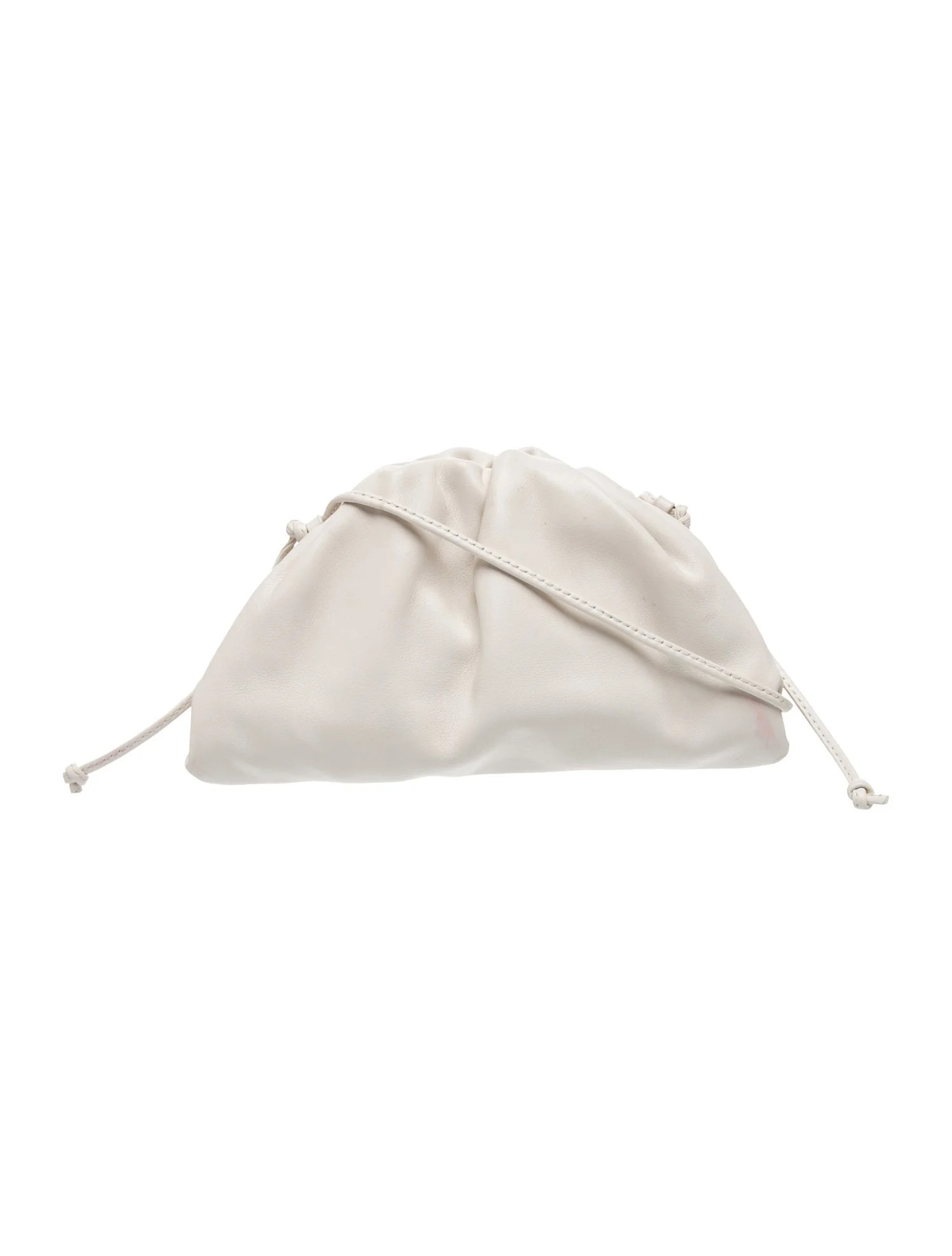 Bottega Veneta Leather Mini Pouch - White Clutches, Handbags - BOT363002 | The RealReal | The RealReal