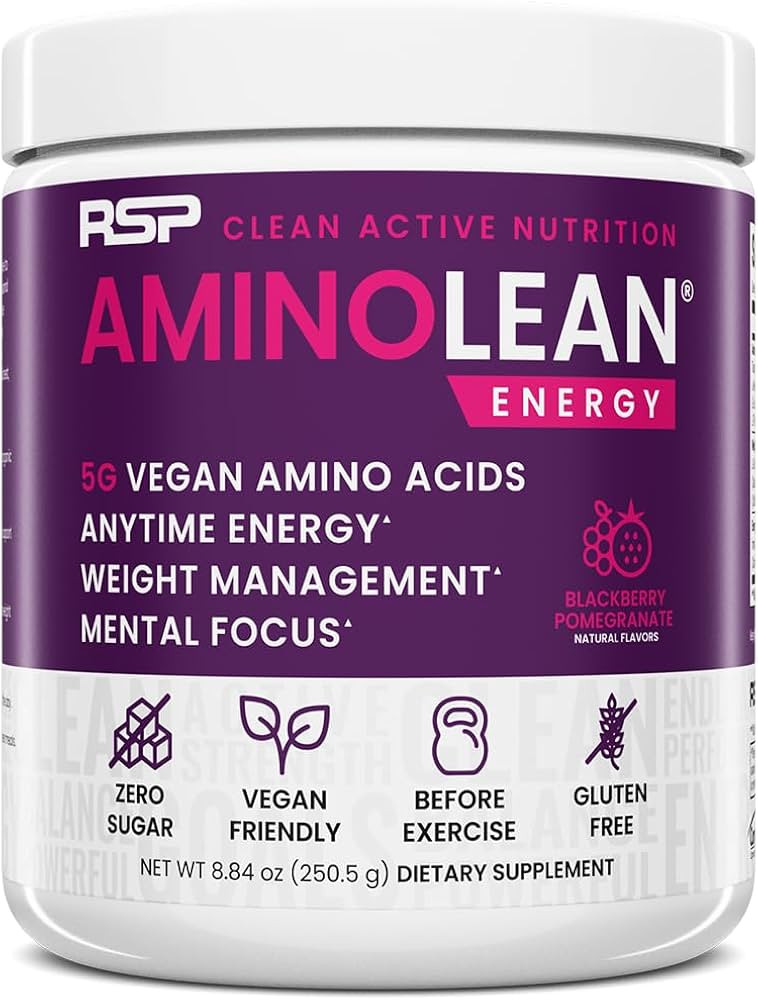 RSP NUTRITION AminoLean Pre Workout Powder, Amino Energy & Weight Management with Vegan BCAA Amin... | Amazon (US)