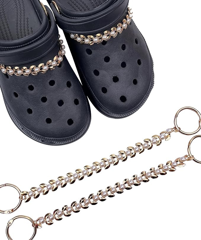 LINGWUERBA Gold Silver Shoe Chains | Amazon (US)