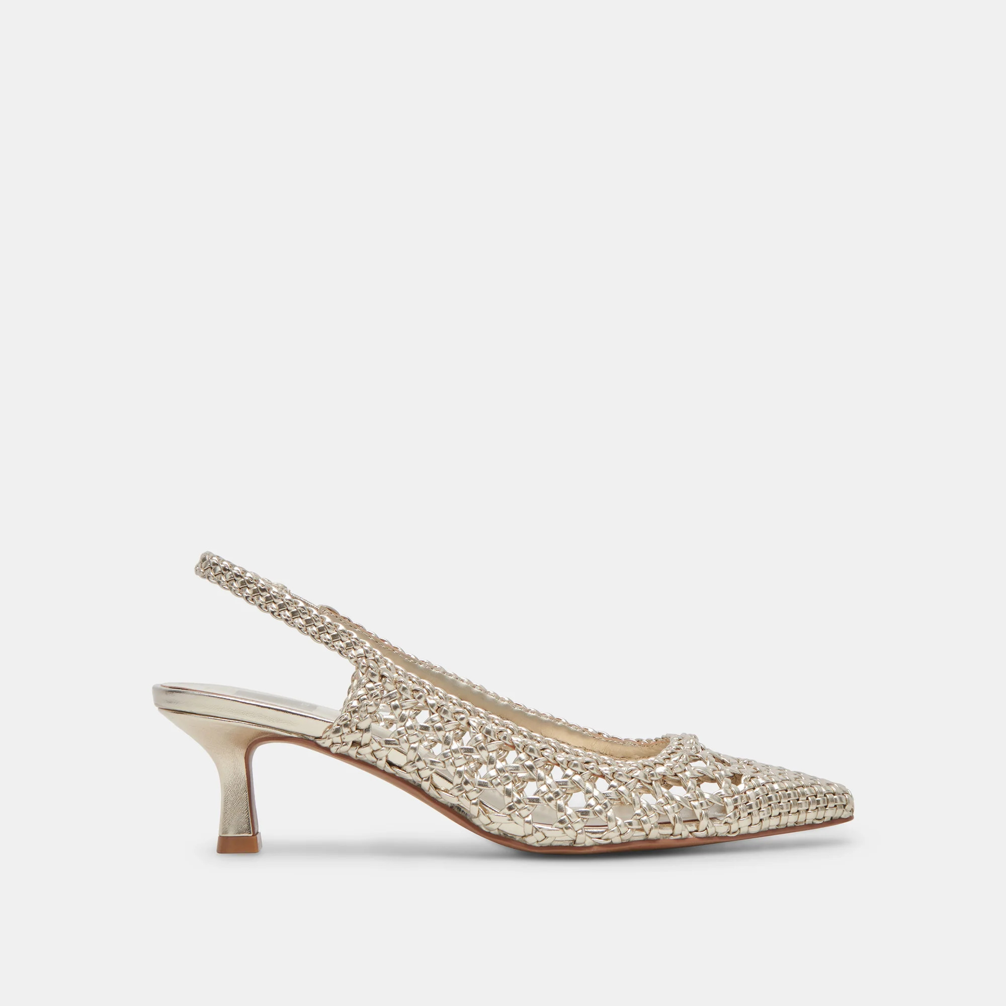Olympa Heels Light Gold Metallic Stella | DolceVita.com