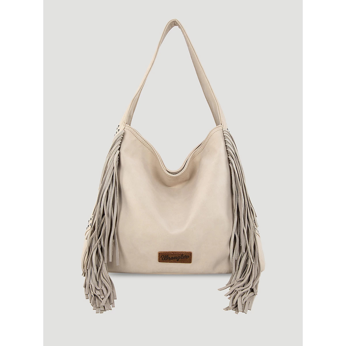 Boho Fringe Suede Bag in Beige | Wrangler