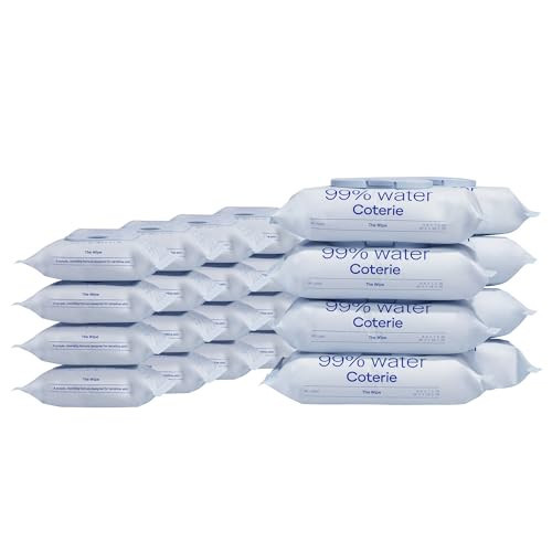 Coterie Baby Wipes Bundle, 16 Pack Travel Wipes (288 count) + 8 Pack Wipes (448 Count), Unscented, 99% Purified Water, Plastic-Free & Plant-Derived Fibers | Amazon (US)
