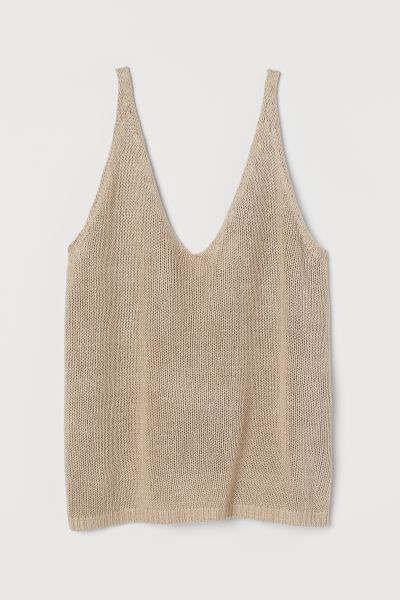 Soft, knit tank top with a V-neck. | H&M (US + CA)