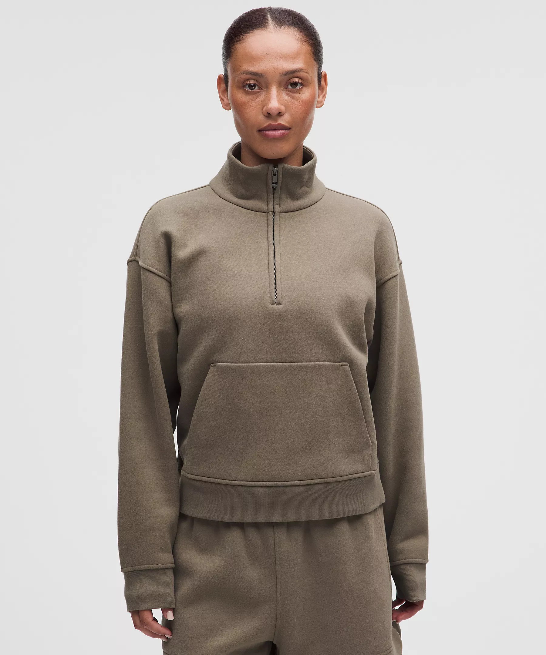 Women's Steady State SuperLoft Funnel-Neck Half Zip | Lululemon (US)