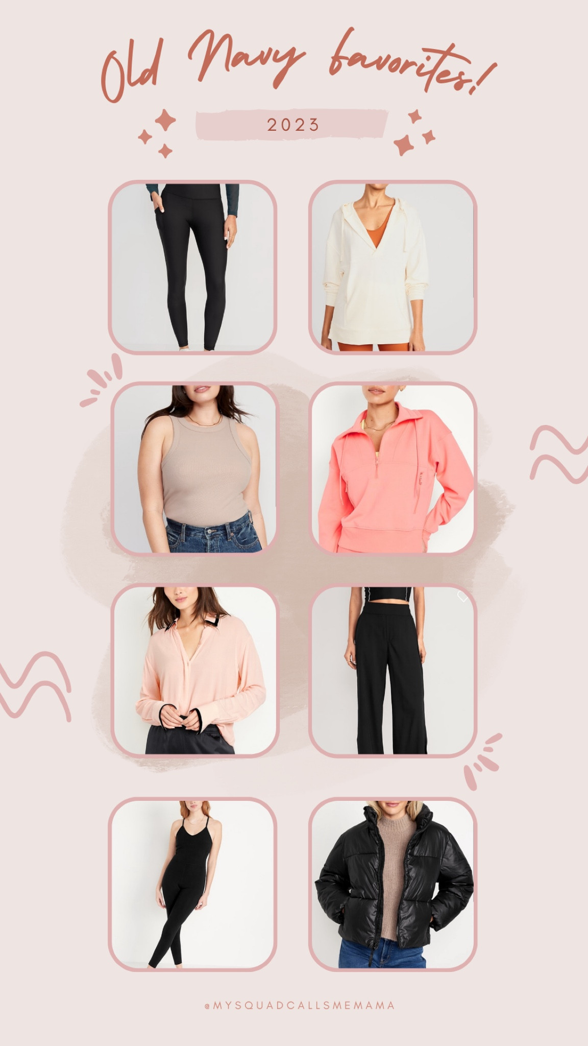 Old Navy faves. I wear a large in pretty much everything except I do a medium in the puffer jacket and the powersoft leggings. ♥️

#LTKfindsunder50 #LTKmidsize #LTKover40