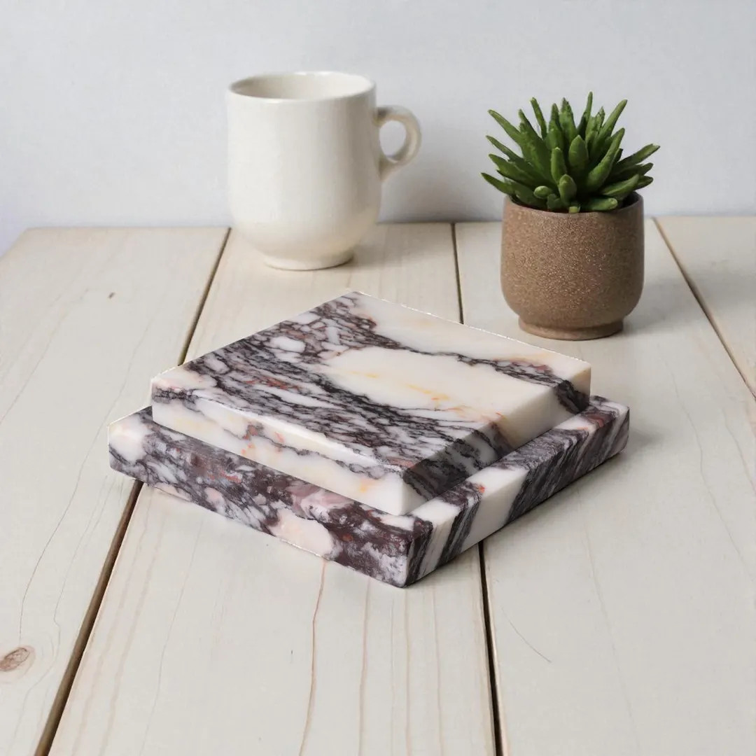 Calacatta Viola Marble Base: Modern Art Sculpture Display (6x6x1.5) | Etsy (US)