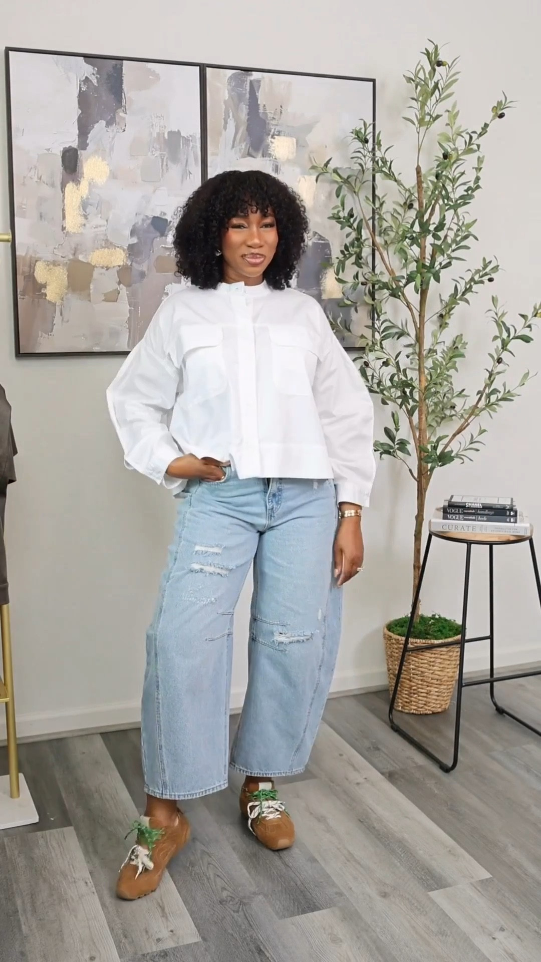 Easy spring outfit… Love a casual vibe, especially because this barrel jeans is under $30. 
Size large top (fits oversized)
Size 12 jeans


#LTKSeasonal #LTKootd #LTKBump