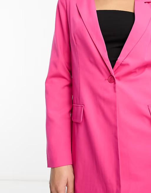 Vero Moda tailored blazer in bright pink | ASOS (Global)