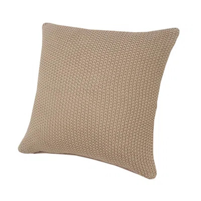 20" X 20" Taupe And Brown 100% Cotton Zippered Pillow | Wayfair Professional