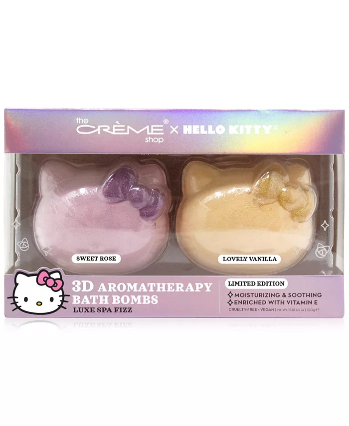 x Hello Kitty 2-Pc. Hello Fizzy! Bath Bomb Set | Macys (US)
