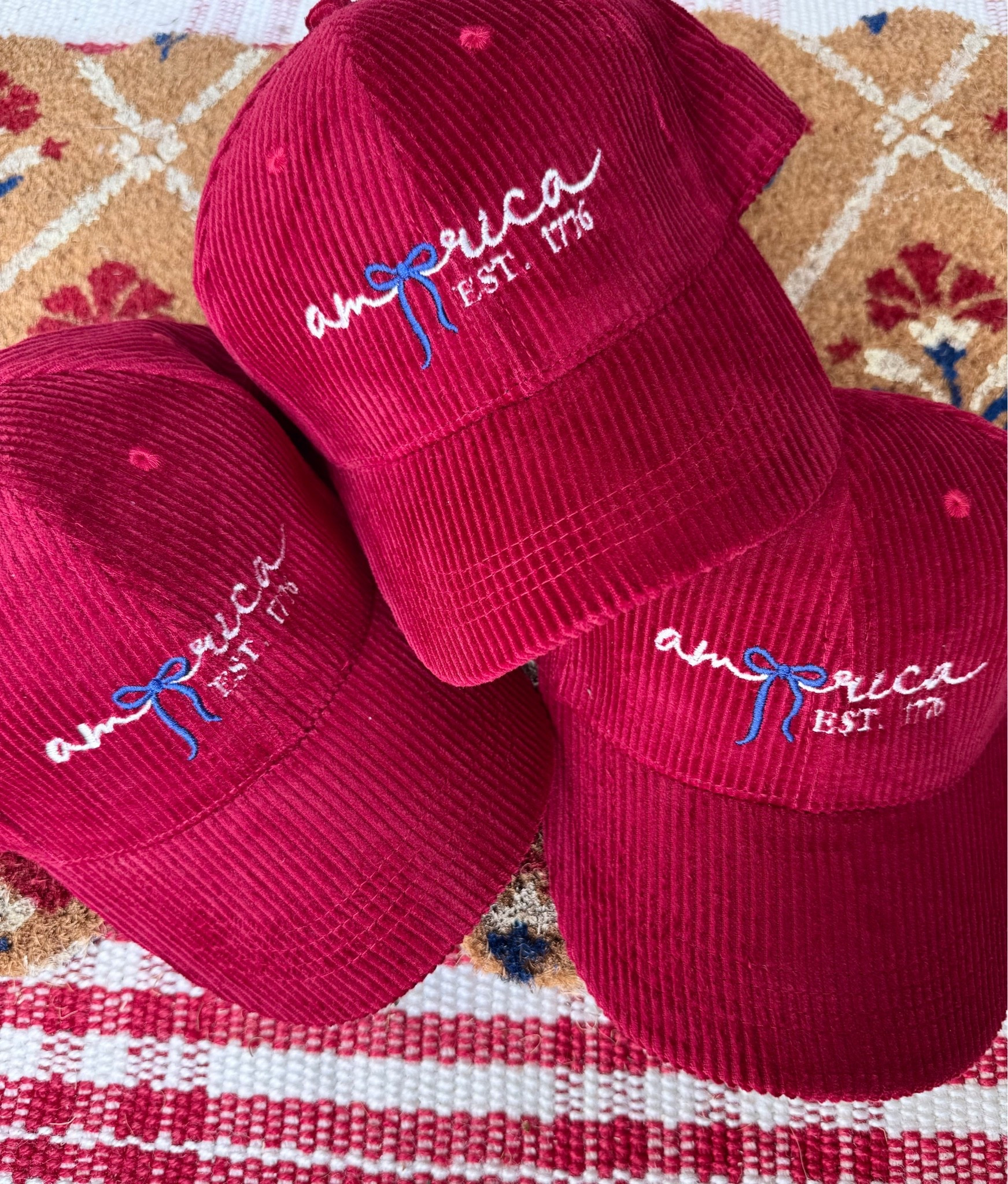 These embroidered American 1776 hats are adorable! So cute for the 4th!

#LTKSeasonal #LTKootd