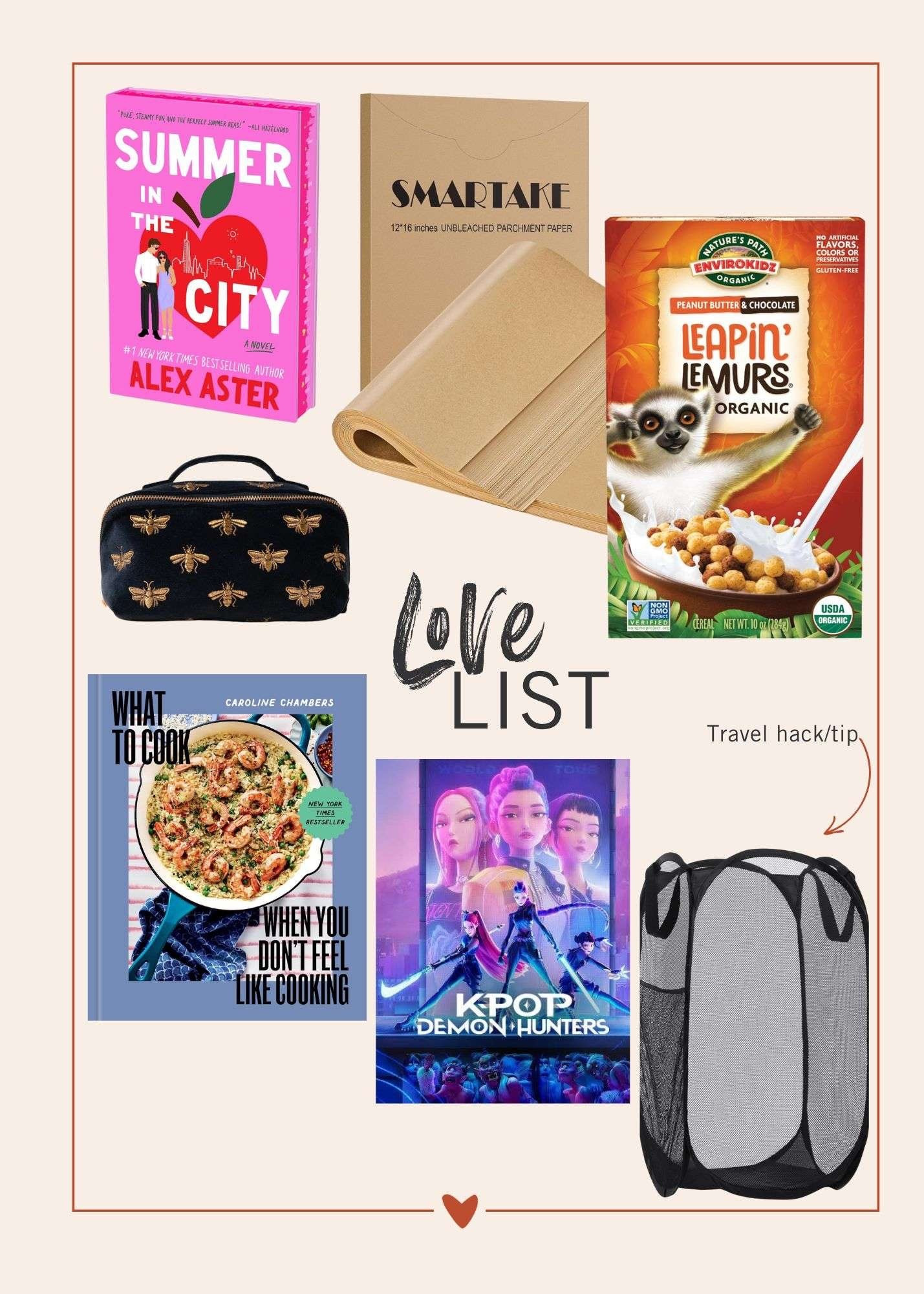 This weeks faves- including 2 amazing summer romance books, an amazing cookbook and a travel hack 