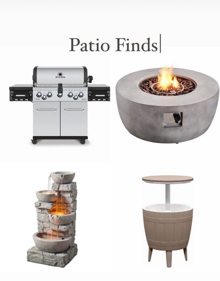 Patio essentials!  Patio decor, Gas grill, Firepit 

#LTKhome #LTKSeasonal #LTKfamily