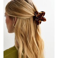 Brown Tortoiseshell Effect Flower Hair Claw Clip New Look | New Look (UK)
