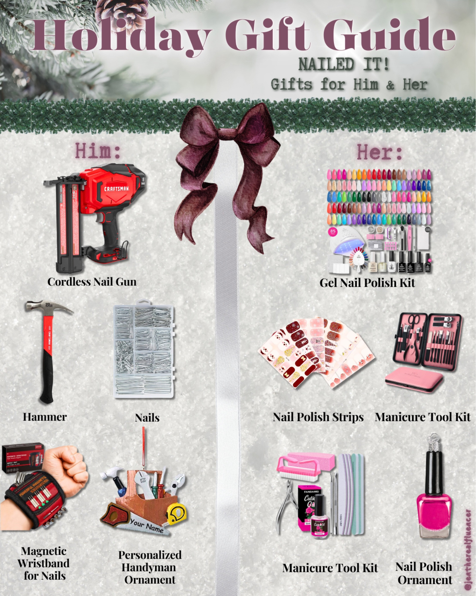 Nailed it holiday gift guide❤️

Gift guide, seasonal, for her, for him, for dad, for brother, for sister, presents, Christmas, nail polish, nails, tools, beauty, men’s tool,

#LTKGiftGuide #LTKHoliday #LTKSeasonal