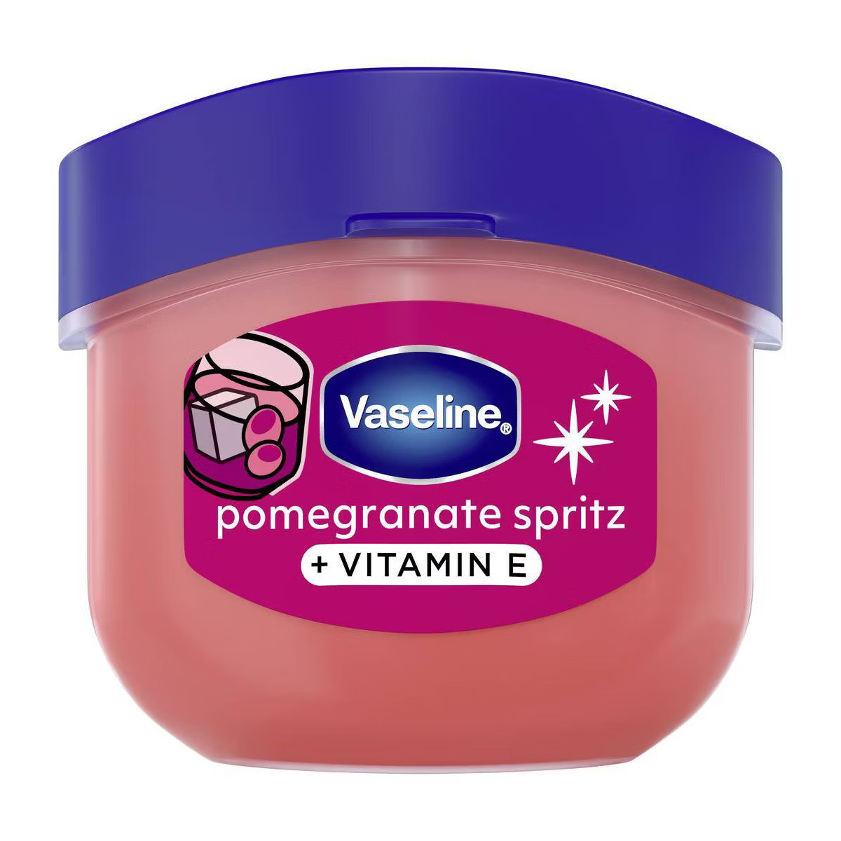 Vaseline Holiday Limited Edition Lip Balm - Pomegranate Spritz - Travel Size - 0.25oz | Target